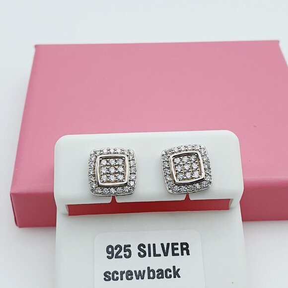 "925 Sterling Silver Cubic Zirconia Earrings, U19254561 - Picture 5 of 11